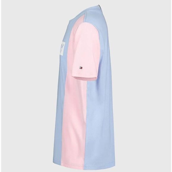 TOMMY HILFIGER Big Boys Stencil Blocked Short Sleeves T-shirt Multicolor Size M - Picture 6 of 15